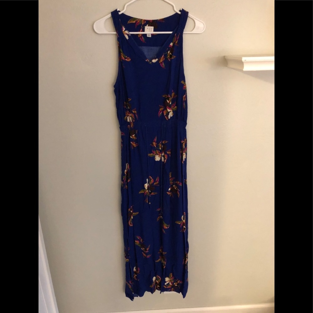 Navy blue Floral dress